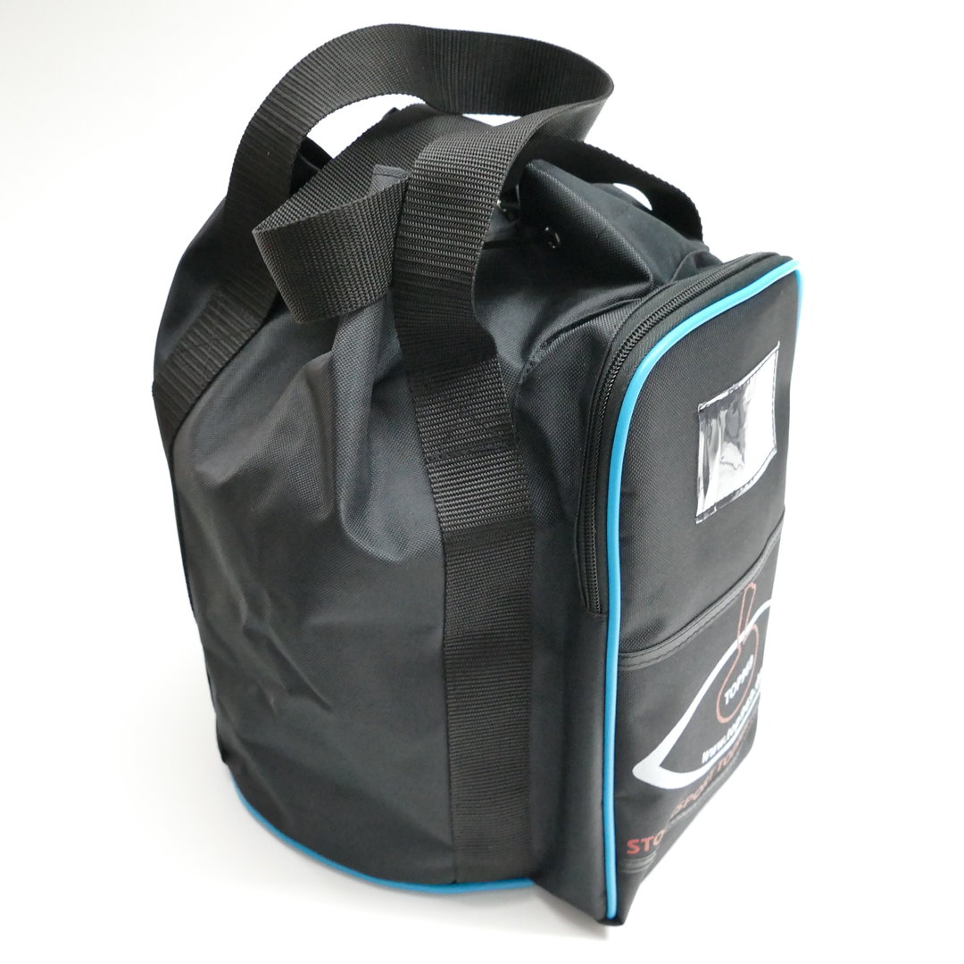 Tasche Farbe schwarz/blau für Eisstock inkl Eisstocktaschen Holzeinsatz 